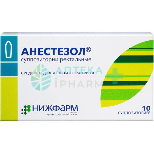 Анестезол суппозитории ректальные 100 мг + 40 мг + 20 мг + 4 мг №10